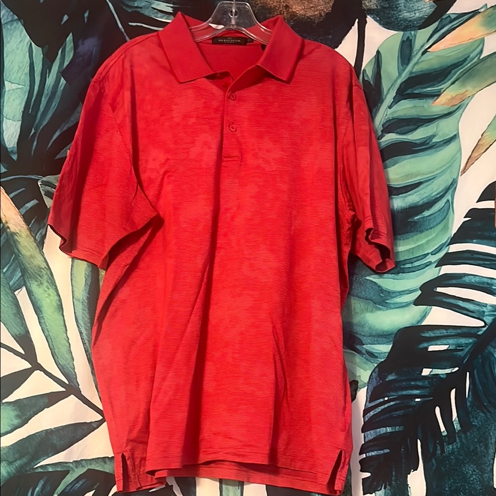Bugatchi Uomo Red Polo Shirt